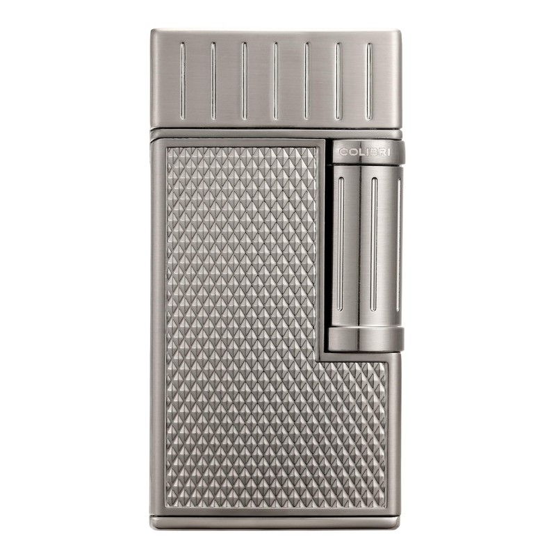 Colibri Julius Double Flame Butane Flint Cigar Lighter with Diamond-Pattern