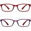 RaoOG Blue Light Blocking Reading Glasses for Women, 2 Pack