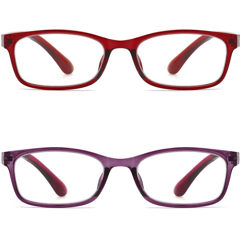 RaoOG Blue Light Blocking Reading Glasses for Women, 2 Pack