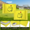 CoGolfing Augusta National Golf Flag Mini, 8x6 Inch, Double-Sided Silk-Screened,