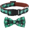 Asvin Christmas Dog Collar, with Bow tie Collar, Soft, Comfortable