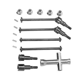 Culnflun RC Front Rear Drive Shaft Set Steel CVD Driveshaft SCY 16101 16102 16103 16201PRO 1/16 RC Car Upgrade Parts