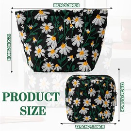 Pack of 2 Small Cosmetic Bags, Make Up Bag for Women and Girls, Make-Up Bag, Organiser for Travel Gift, Toiletry Bag, Cosmetic Bag, Multifunctional