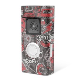MightySkins Skin Compatible with Ring Video Doorbell Plus - Puppy Fall | Protective, Durable, and Unique Vinyl Decal wrap Cover | Easy to Apply, Remove, and Change Styles