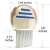 2 Pcs Stainless Steel Lice & Dandruff Comb,Fine Tooth Comb