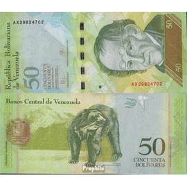 Prophila Collection Banknote Venezuela Pick-Nr: 92k UNC 2015 50 Bolivares (Banknotes for Collectors) Other Mammals (Monkeys/Dinos/Elephants …)