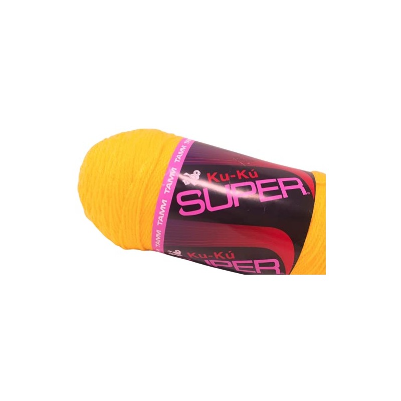 Estambre Kuku Super marca Tamm, madeja de 200 gramos (Huevo)