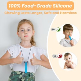 RUIOMII Pack of 5 Chew Chain for Children Adhs, Teething Chain Children, Adhs Aid Children, Nursing Chain