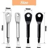 4 Pack Portable Keychain Screwdriver Stainless Steel Multi-Function Key Rings