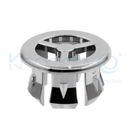 KNOPPO® Bathroom Sink Overflow Cover - Fan (6 Different Design Models) Chrome