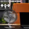 SLENPET 6 inch USB Desk Fan, Adjustable Tilt, 4 Speeds,