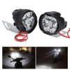 Headlights/Headlights,2Pcs 6 Led Spot Fog Light Motorcycle Headlight Universal Waterproof