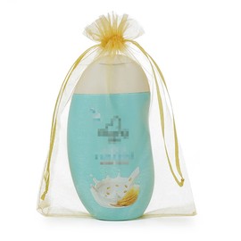 HugeDE 100 Pcs 17 x 23cm Organza Drawstring Bags Large Mesh Gift Pouches Jewelry Storage Sheer Bag Wedding Candy Pouch Party Favor Treat Bags Black