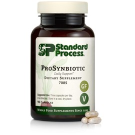 Standard Process ProSynbiotic - Whole Food Bowel, Immune Support, Digestion and Digestive Health with Bifidobacterium, Chicory Root, Lactobacillus Acidophilus, and Inulin - Vegetarian - 90 Capsules