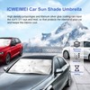 ICWEIMEI Parasol grande para automóvil, paraguas plegable para coche, parasol