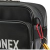 YONEX BAG25SB Tennis Shoulder Bag, Black/Silver