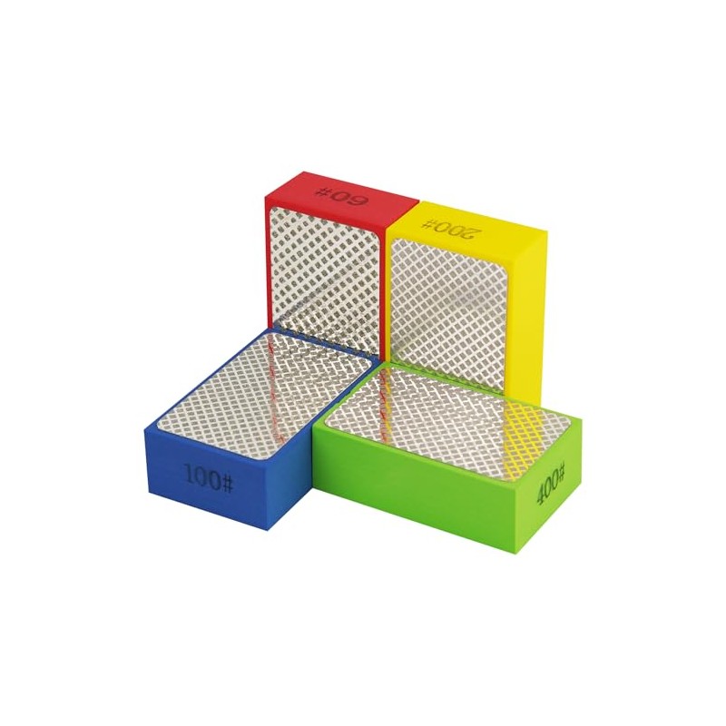Diamond Polishing Pads Sanding Blocks - Cuttte 4pcs Diamond Sanding