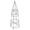 Panacea 89357 Circular Obelisk with Finial, Black, 36-Inch
