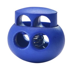 10 Pack Bungee Spring Cord Lock Fastener, Plastic Toggle Stopper for Paracord DIY Crafting DrawString Clasp Elastic Shoe Lace Glove Flashlight Rope Lock Clip Double Hole Adjuster