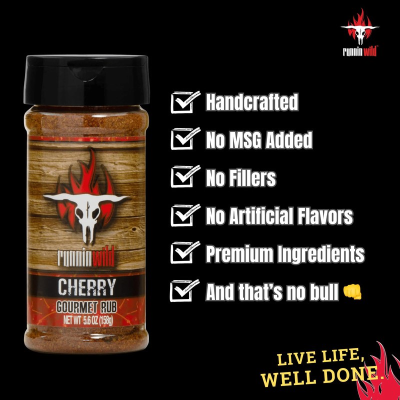 Gourmet BBQ Cherry Rub | No Artificial Flavors, No MSG