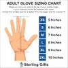 Sterling Gifts Gold Cross White Gloves (2X-Large)