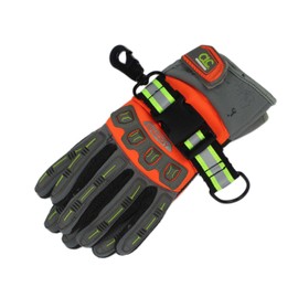 Firefighter Glove Strap | Glove Holder with Glove Leash Swivel Snap Hook,Reflective Hi-Vis Lime for Quick Access All Style Find in Melo Tough (Quick Release Buckle-Lime)…