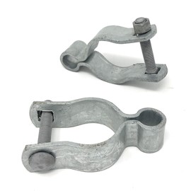 Pressed Steel Chain Link Fence Frame Hinge w/Bolt - (2 Sets Pack) (1-5/8")