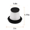 2 Pcs Bed Vacuum Cleaner Filters, Replacement Filter Compatible with