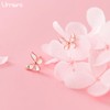 Women's Pierced Earrings, 925 Silver, Hypoallergenic Metal, Small, 18K K,