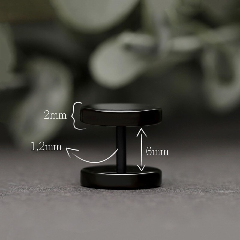 Treuheld® Fake Plug Set (2 Pieces) | Large Stud Earrings