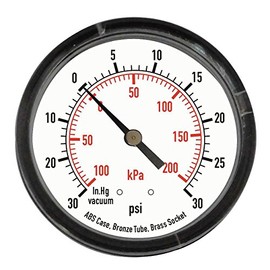 GRAINGER APPROVED 4FMC7 Pressure Gauge, Test, 2" Size