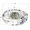 Donoucls Crystal Tealight Candle Holders, Handmade Cut Crystal Candle Holder