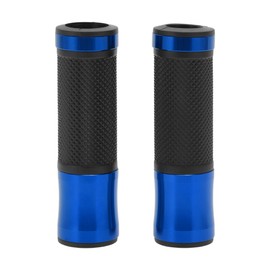 HOPESPANNER 7/8" 22mm 15/16" 24mm Universal Motorcycle Hand Grips Cover Aluminum Alloy Rubber Handlebar Grips for Motorcycle Scooter Bicycle ATV Blue 1 Pair