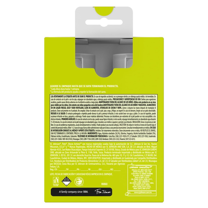 Pato Discos Activos para Inodoro, Gel Limpiador Continuo para Sanitarios,