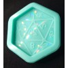 Unbranded HOLOGRAPHIC D20 Etched Silicone Mold - 2 Inch -