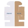 ZBEIVAN 12x6x4 White Shipping Boxes Set of 25, Corrugated Cardboard