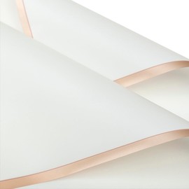 QISF 20 Sheets Bouquet of Wrapping Paper - Waterproof Packaging Paper, Flower Paper for Gift Wrapping, Flower Arrangements, Arts and Crafts (White, 58 x 58 cm)