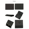 Orobianco Men's Business Card Holder, Cowhide Leather, Genuine Leather, Black