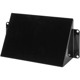 5.5" x 3" Black Galvanized Steel Vent Cover - Duct Exhaust/Inlet Rain Deflector - Weatherproof Guard for Open Ventilation Systems - Indoor/Outdoor Vent Hood - Air Vent Grille Protection Roof