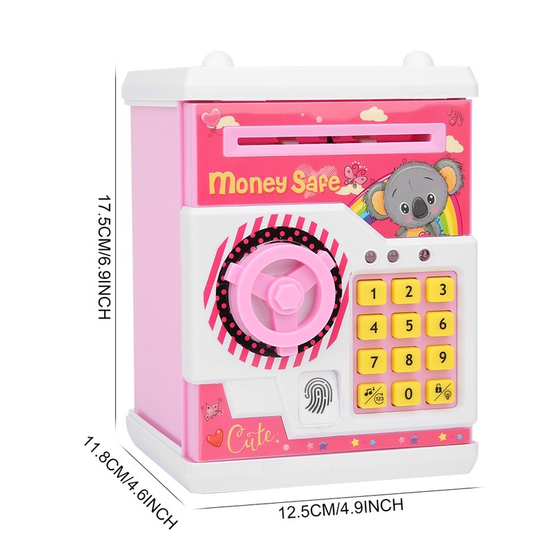 Money Box Cute Cartoon Children Kid Auto Scroll Paper Electronic
