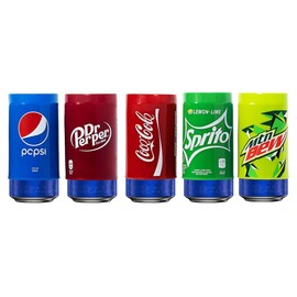 5 Pack Can Covers that Looks Like Soda, Silicone Sleeve Fits All 12FL OZ 355ml Can