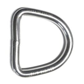 US Stainless Stainless Steel 316 D Ring Welded 8mm x 50mm ID (5/16" x 2") Marine Grade Dee