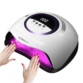 UV Lamp for Gel Nails, Professional Nail 300 W UV Lamp for Nail Design with 72 LEDs, Car Sensor, 4 Timers