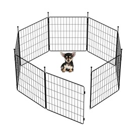 FXW MiniPaws Dog Playpen Designed for Puppies/Small Dogs, Expandable Dog Pen for Indoor/Outdoor Use, 24 inch 8 Panels