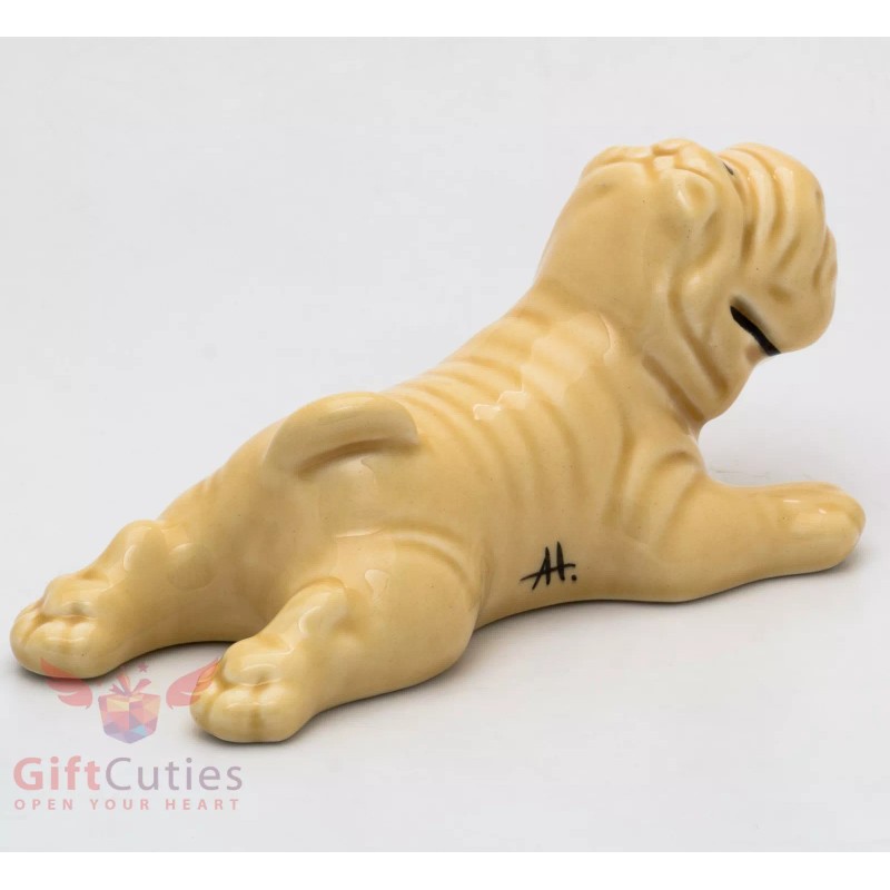 Porcelain Figurine of the Shar Pei Dog