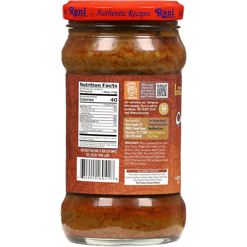 Rani Garam Masala Curry Spice Paste 10.5oz (300g) Glass Jar,