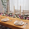 CHEERY-MAGIC 2PCS Artificial Flower Garlands, 2.3 Metres Fake Rose Flower
