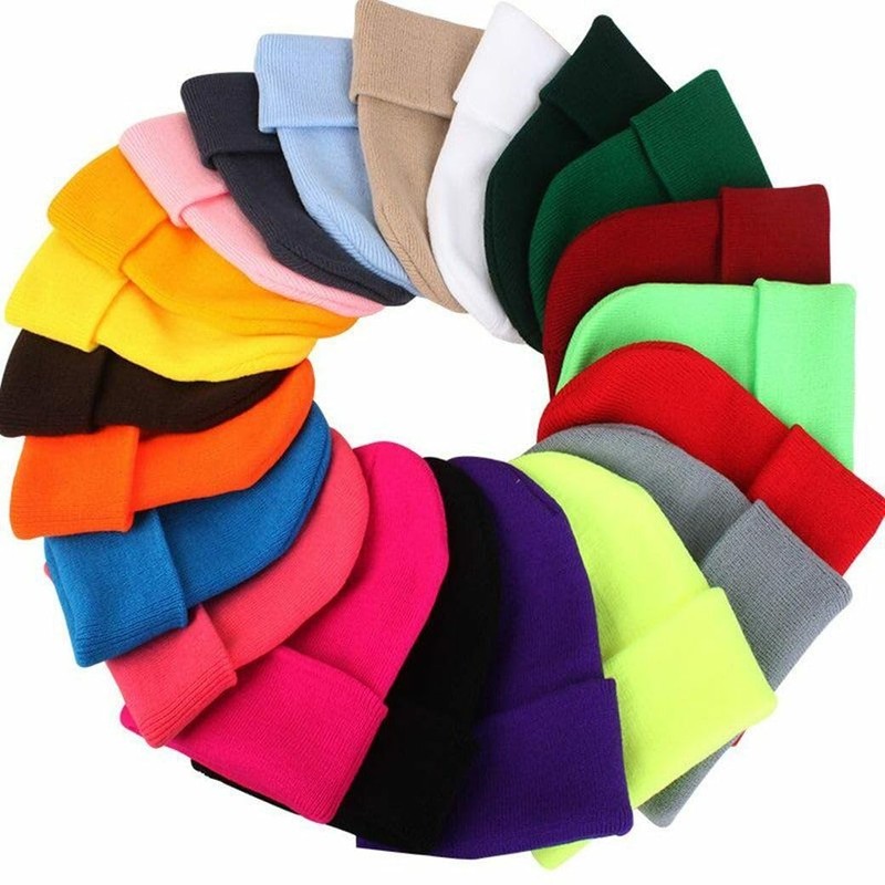 Gloop Winter Hat Fine Knit Beanie Baseball Cap Unisex for