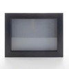 Charcoal 20x24 Shadow Box Solid Wood Display Frame with Grey