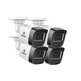 ANNKE 2mp Security Camera, 4-in-1 AHD/TVI/CVI/CVBS CCTV Bullet Wired Cam, 1080p (1920 x 1080) Analog Surveillance Video Add–On Camera for Indoor/Outdoor Use, IP67, 3.6 mm Lens, 4 Pack